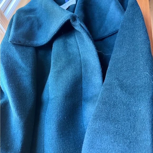 Cole Haan Signature Wool Blend Coat I Forest Green - Picture 8 of 9